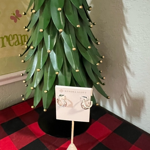 Kendra Scott Silver Double Hoop Earrings - Picture 7 of 7